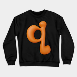 Liquid Type Letter Q Crewneck Sweatshirt